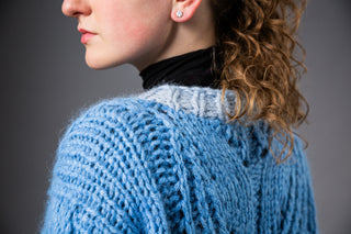 CASCADE CARDIGAN - Alpaca &amp; Silk Corded 