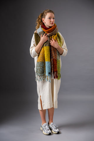 FRAJULE MOSAIC MAXI - Merino wool, alpaca &amp; silk